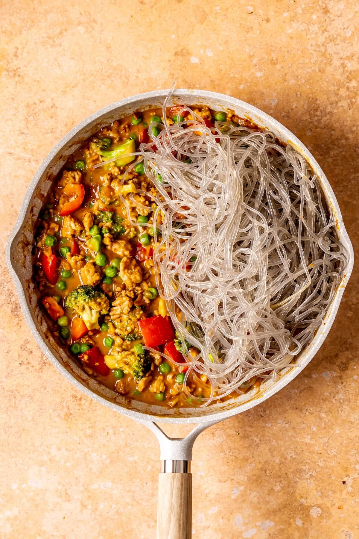 How to Make Miso Peanut Glass Noodle Stir Fry Step 5 - Olivia Adriance