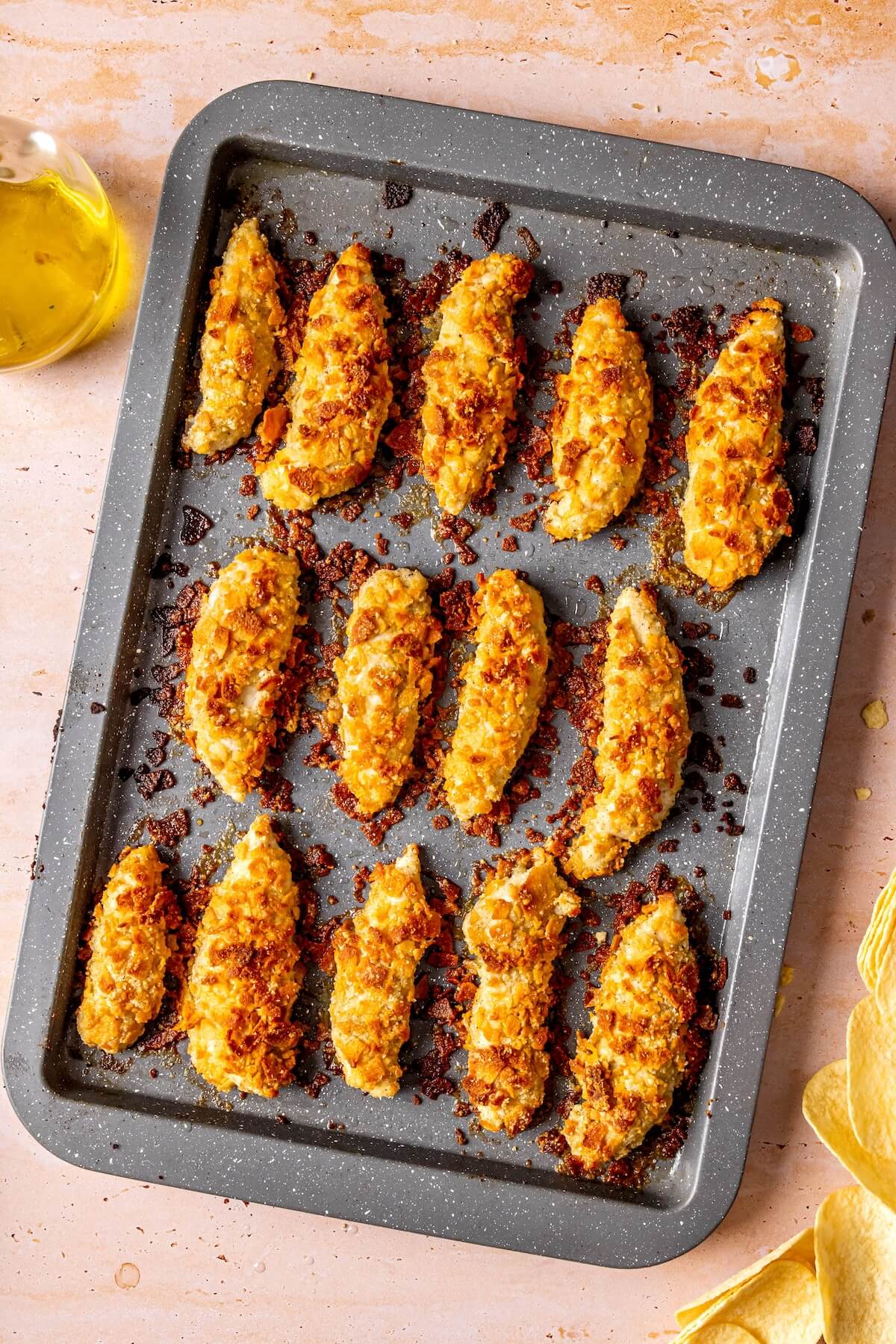 How to Make Potato Chip Crusted Chicken Tenders Step 5 - Olivia Adriance