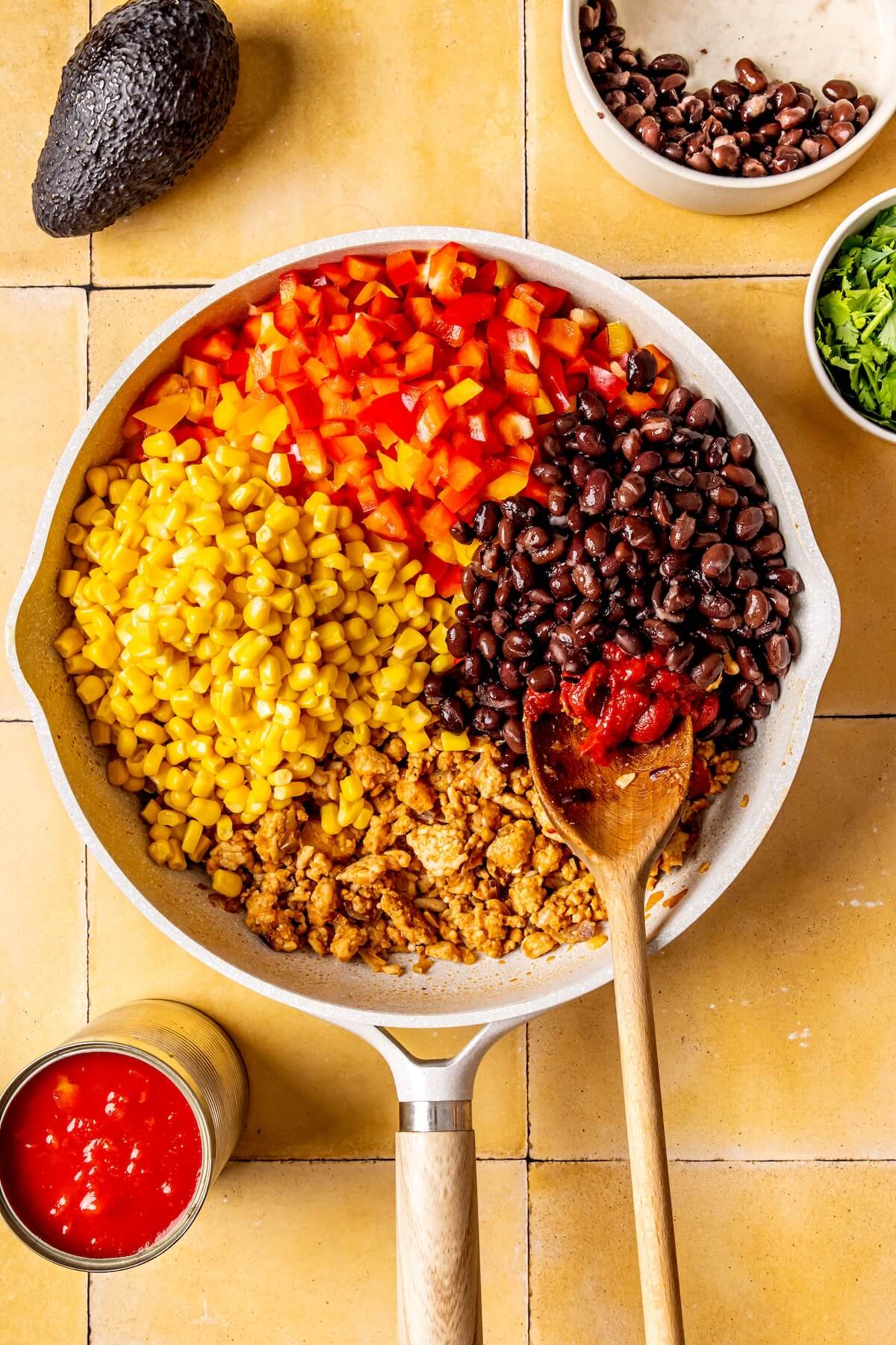 How to Make Southwest Stuffed Peppers with Black Beans and Corn Step 5 - Olivia Adriance