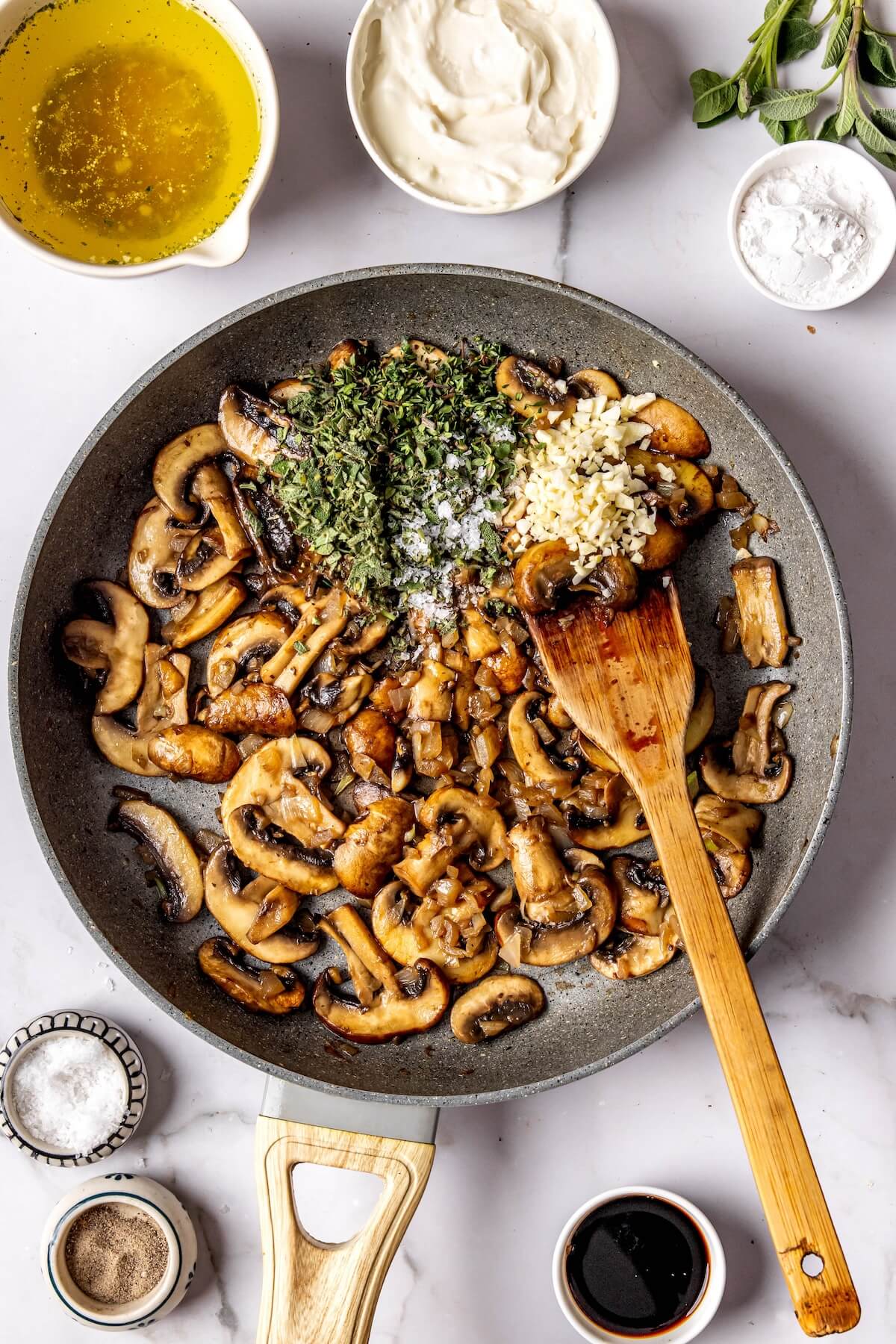How to Make Turkey Meatballs in Creamy Mushroom Sage Sauce Step 5 - Olivia Adriance