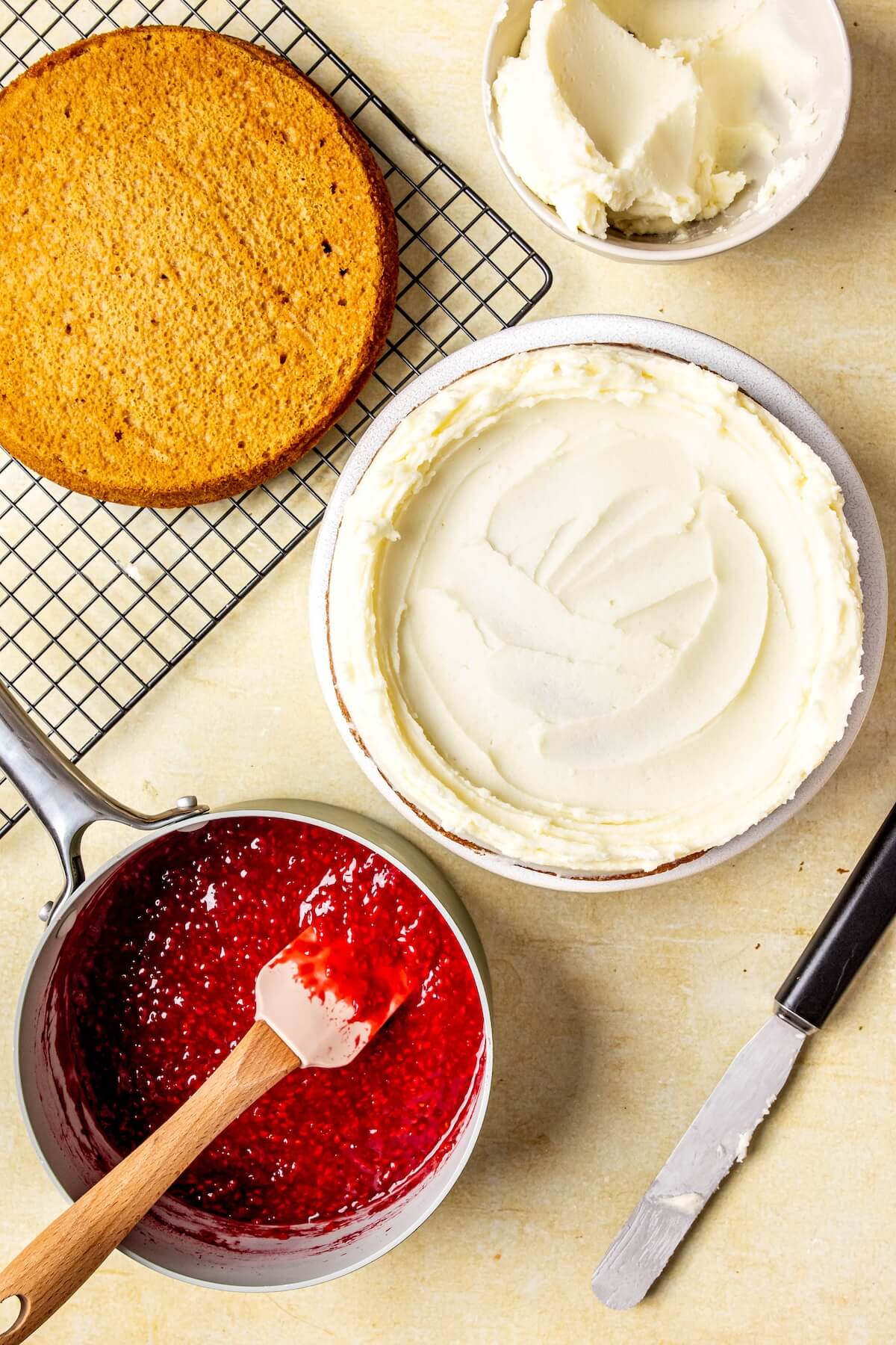 How to Make Gluten-Free Dairy-Free Vanilla Cake with Raspberries Step 6 - Olivia Adriance