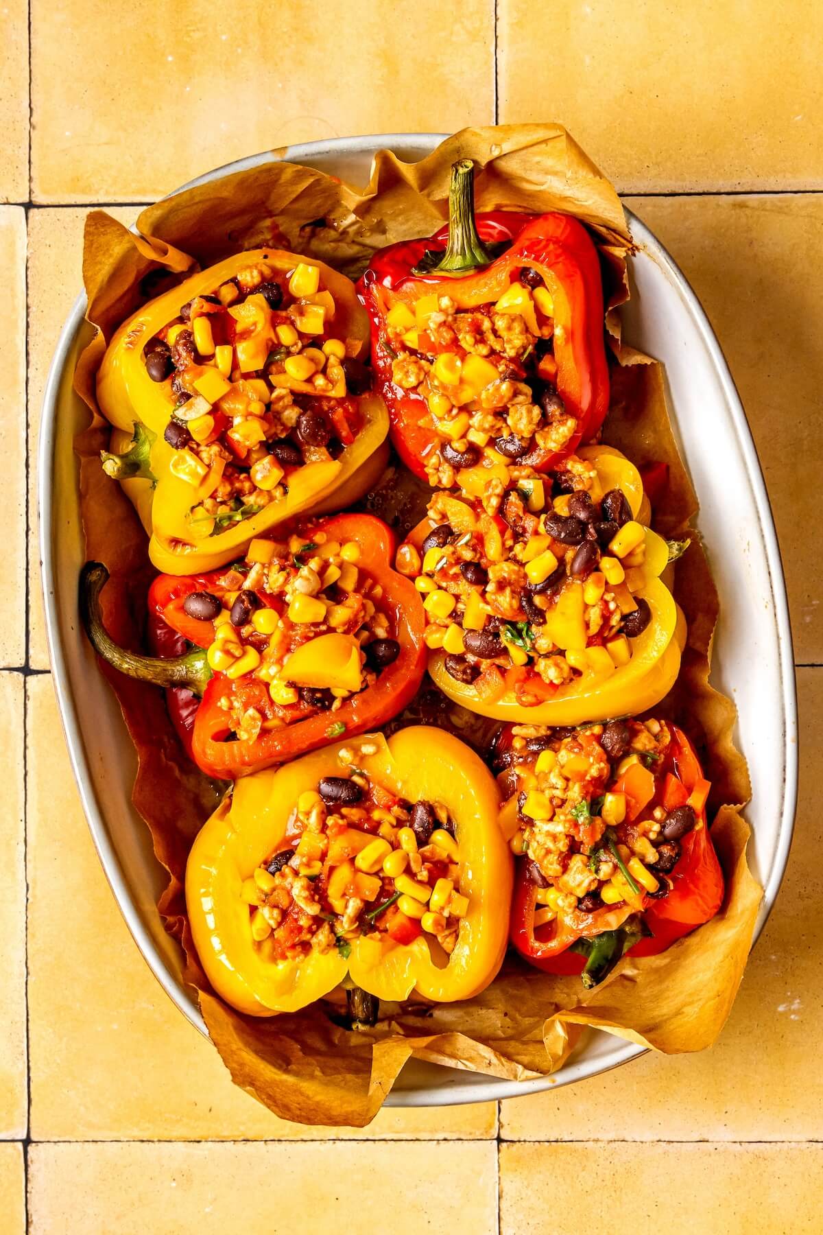 How to Make Southwest Stuffed Peppers with Black Beans and Corn Step 7 - Olivia Adriance