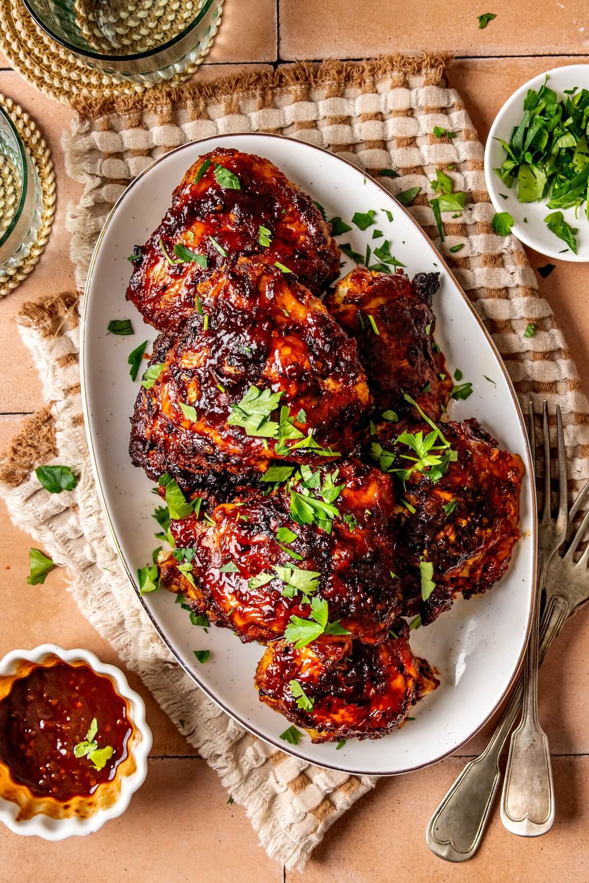 Oven Baked BBQ Chicken - Olivia Adriance