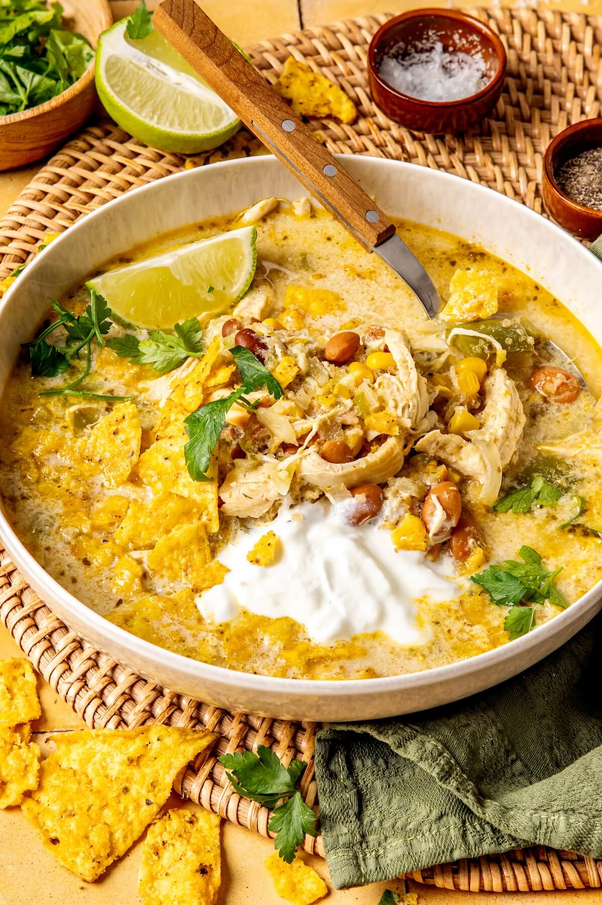 CREAMY CHICKEN ENCHILADA SOUP