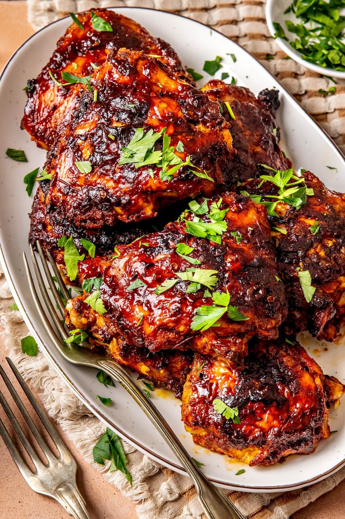 Oven Baked BBQ Chicken - Olivia Adriance