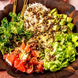 Grapefruit Avocado Salad with Pepitas and Lemon Tahini Dressing - Olivia Adriance
