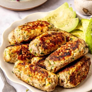 Veggie Maple Turkey Breakfast Sausages - Olivia Adriance