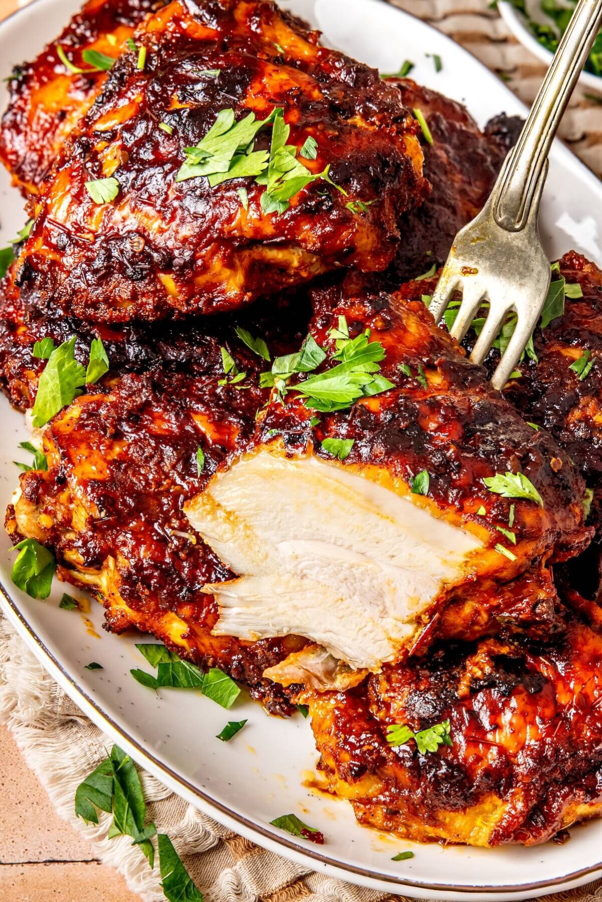 Oven Baked BBQ Chicken - Olivia Adriance