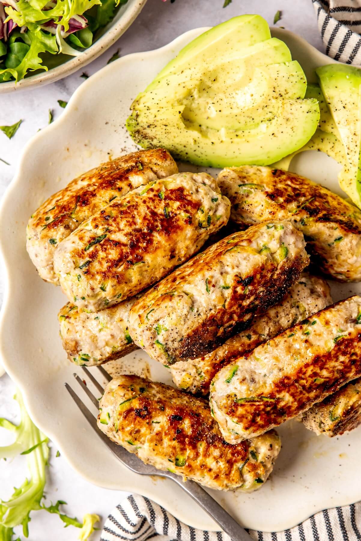 Veggie Maple Turkey Breakfast Sausages - Olivia Adriance