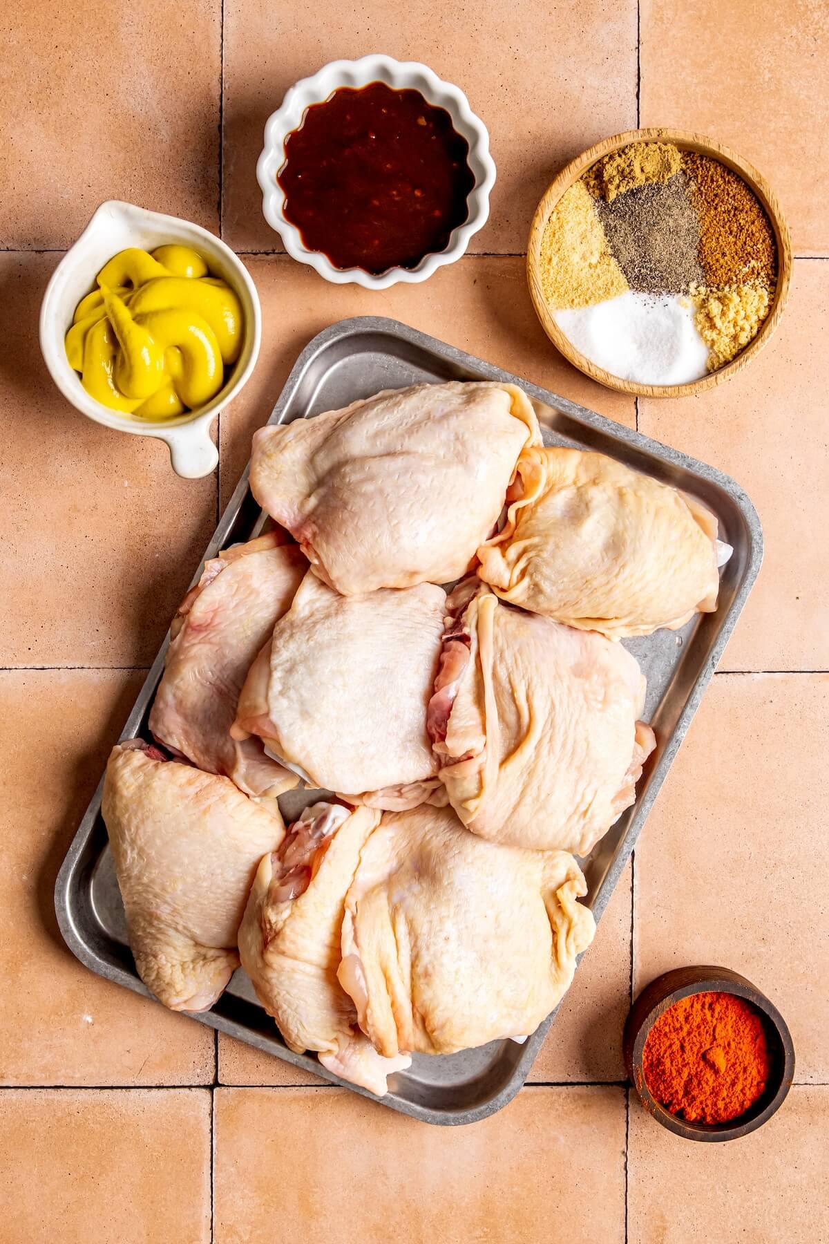 Ingredients for Oven Baked BBQ Chicken - Olivia Adriance