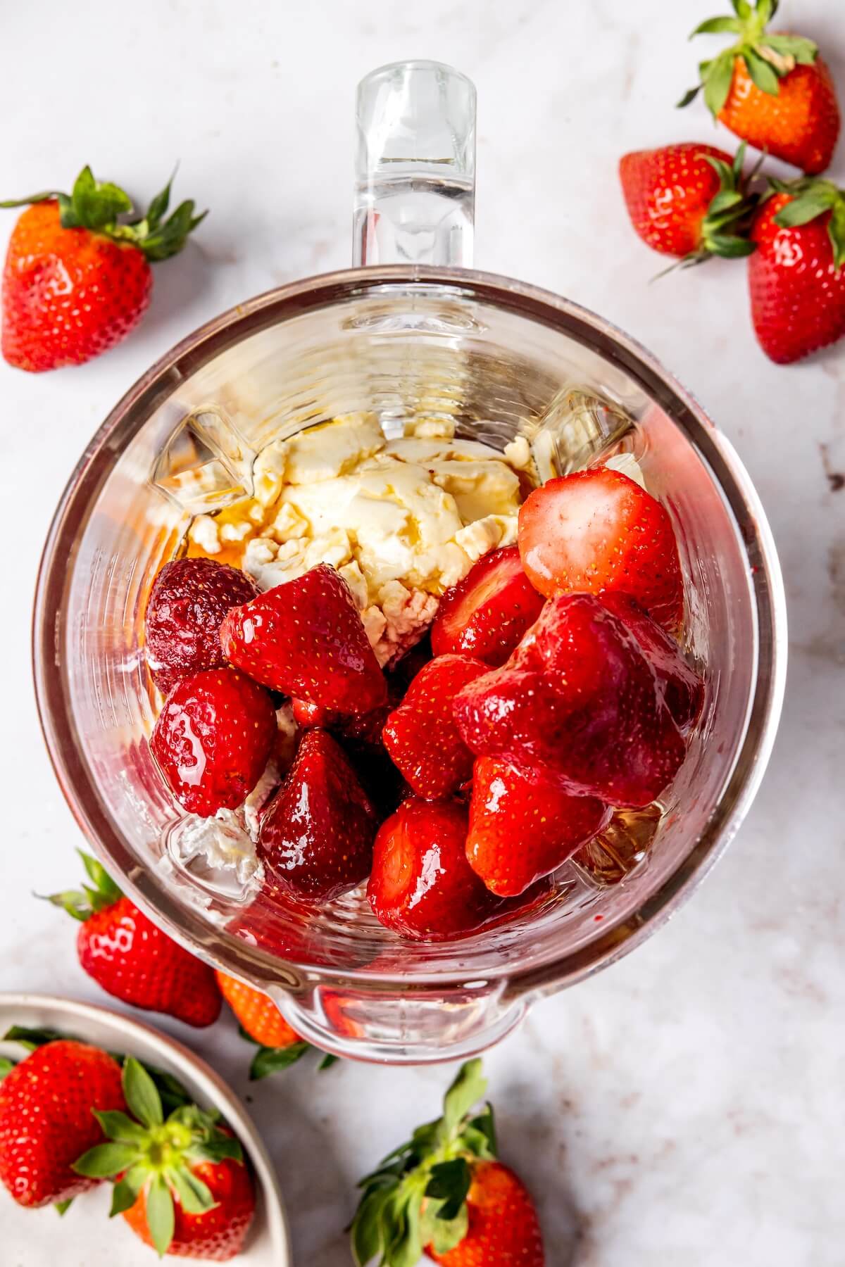 How to Make Dairy Free No Bake Strawberry Cheesecake Bars Step 1 - Olivia Adriance