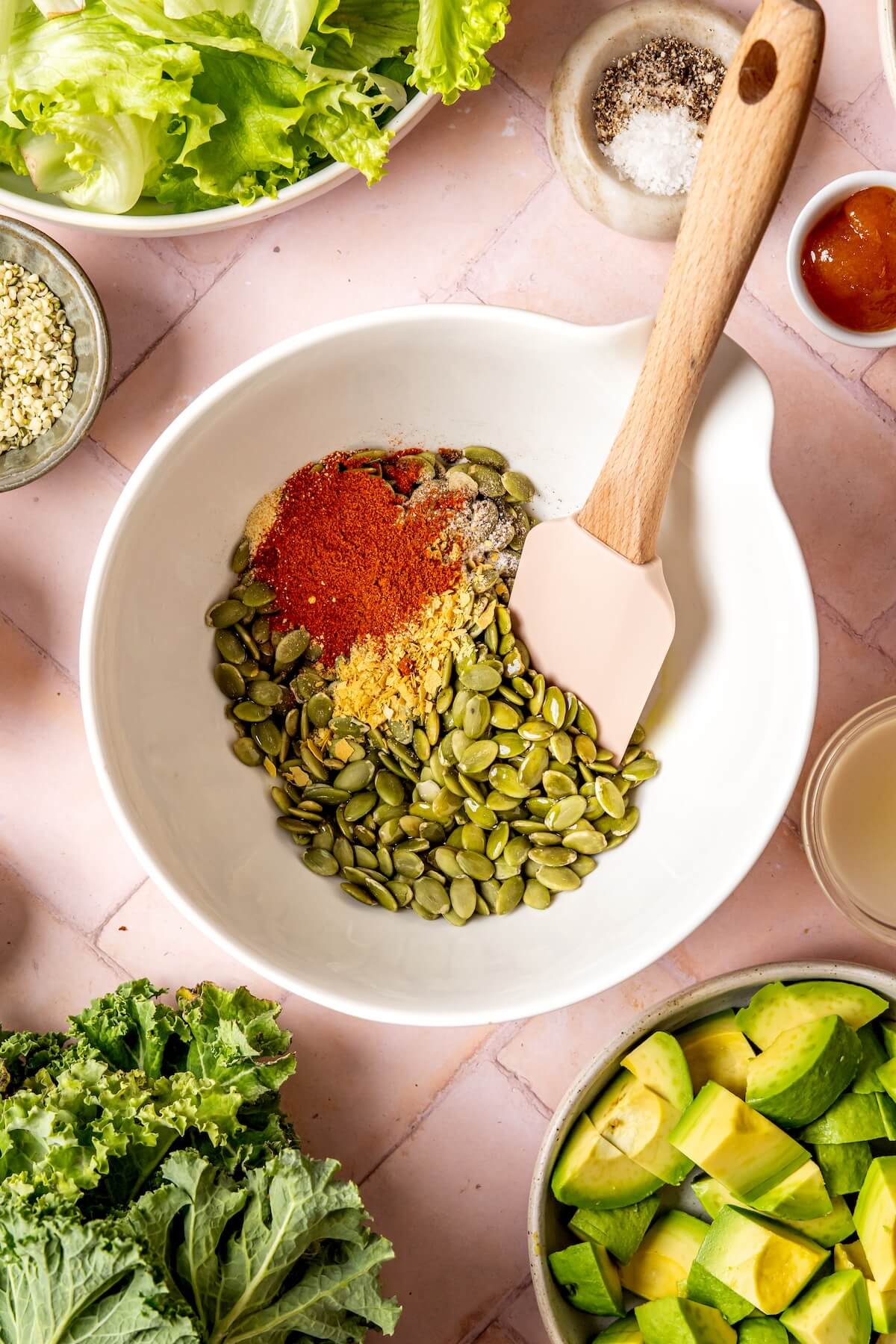 How to Make Grapefruit Avocado Salad with Pepitas and Lemon Tahini Dressing Step 1 - Olivia Adriance