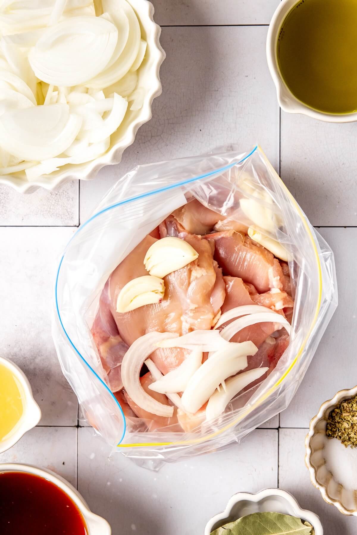 How to Make Marinated Chicken Skewers Chicken Spiedies Step 1 - Olivia Adriance