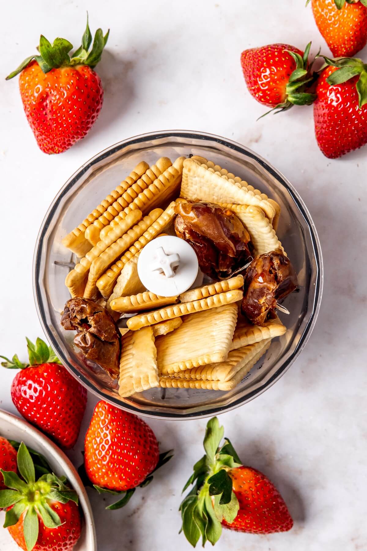 How to Make Dairy Free No Bake Strawberry Cheesecake Bars Step 2 - Olivia Adriance