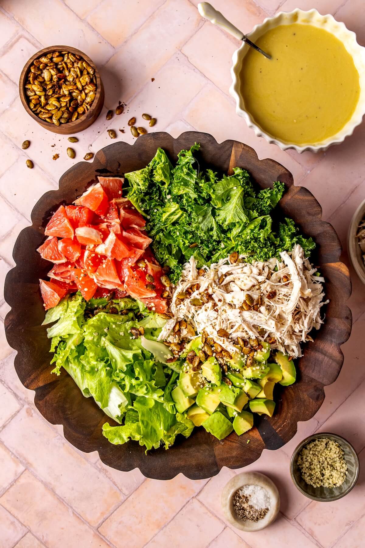 How to Make Grapefruit Avocado Salad with Pepitas and Lemon Tahini Dressing Step 6 - Olivia Adriance