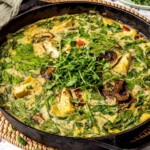 Spinach Mushroom and Artichoke Frittata - Olivia Adriance