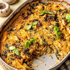 TUSCAN CHICKEN QUINOA BAKE FINAL PLATING