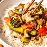 Sheet Pan Cashew Chicken - Olivia Adriance