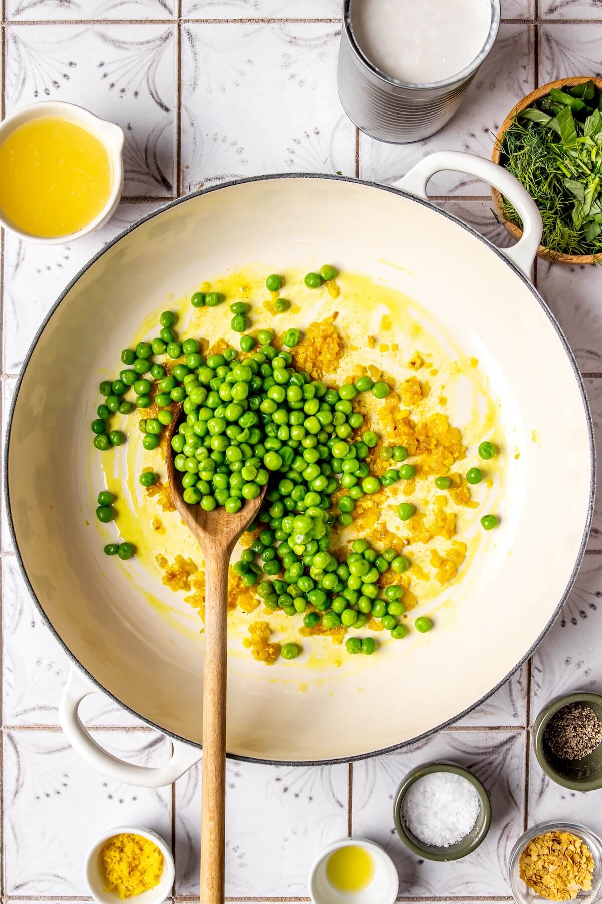 How to Make Gluten-Free Creamy Lemon Orzo Step 2 - Olivia Adriance