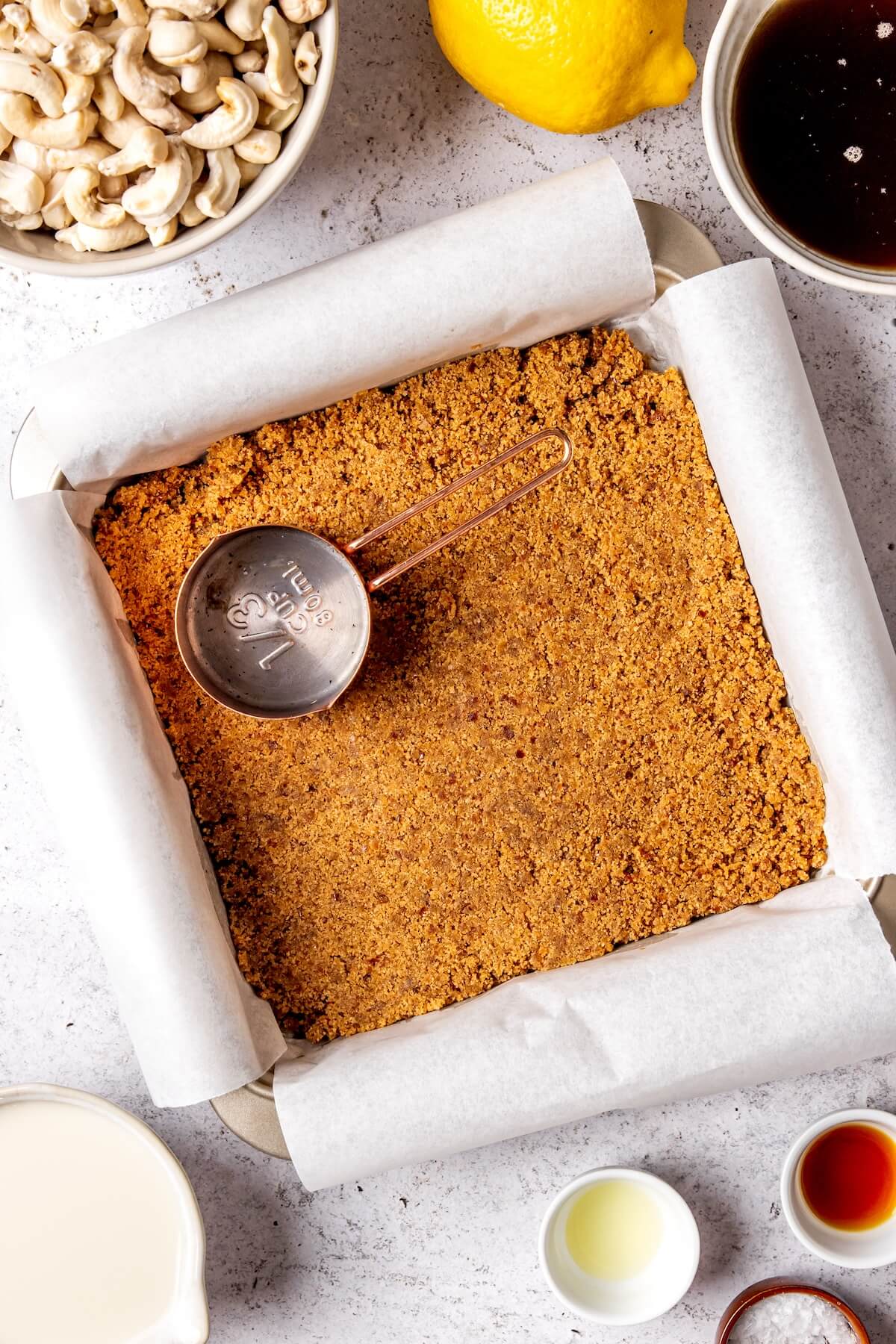 How to Make No Bake Lemon Cheesecake Bars Step 2 - Olivia Adriance