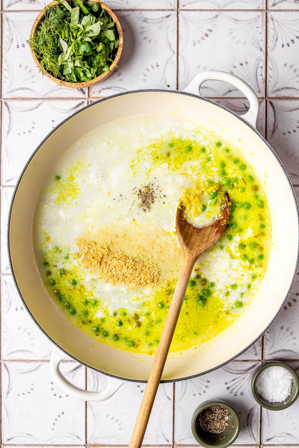 How to Make Gluten-Free Creamy Lemon Orzo Step 3 - Olivia Adriance