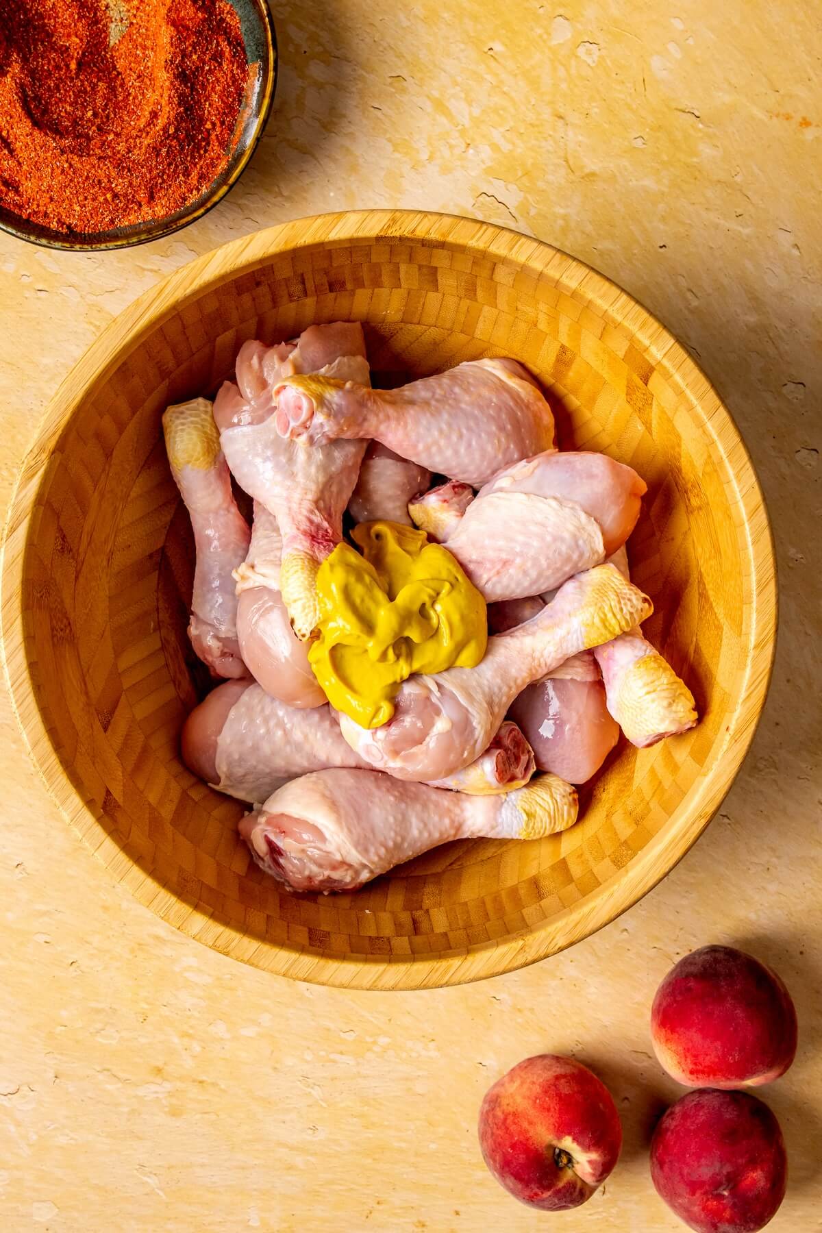 How to Make Peach BBQ Sauce Chicken Drumsticks Step 3 - Olivia Adriance