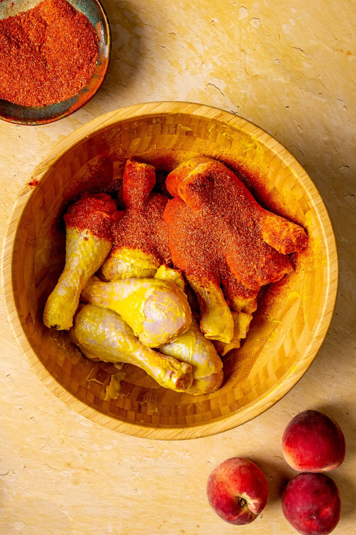 How to Make Peach BBQ Sauce Chicken Drumsticks Step 4 - Olivia Adriance