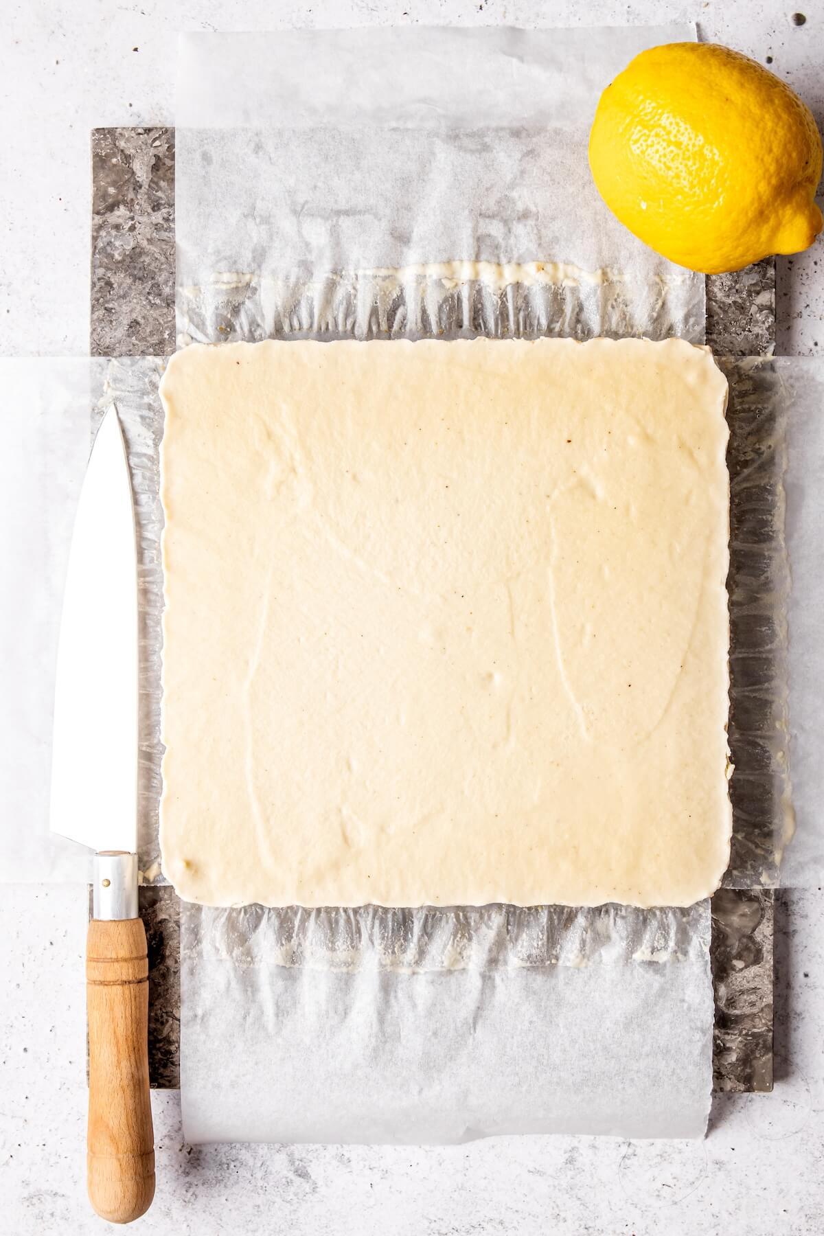 How to Make No Bake Lemon Cheesecake Bars Step 6 - Olivia Adriance