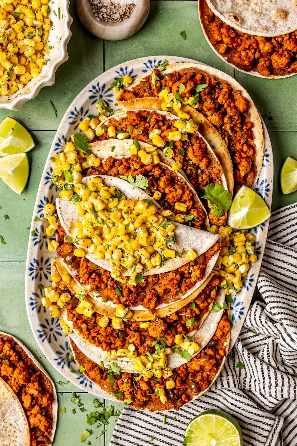 Street Corn Chicken Tacos - Olivia Adriance