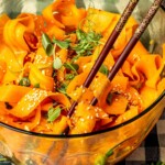 Raw Carrot Ribbon Salad - Olivia Adriance