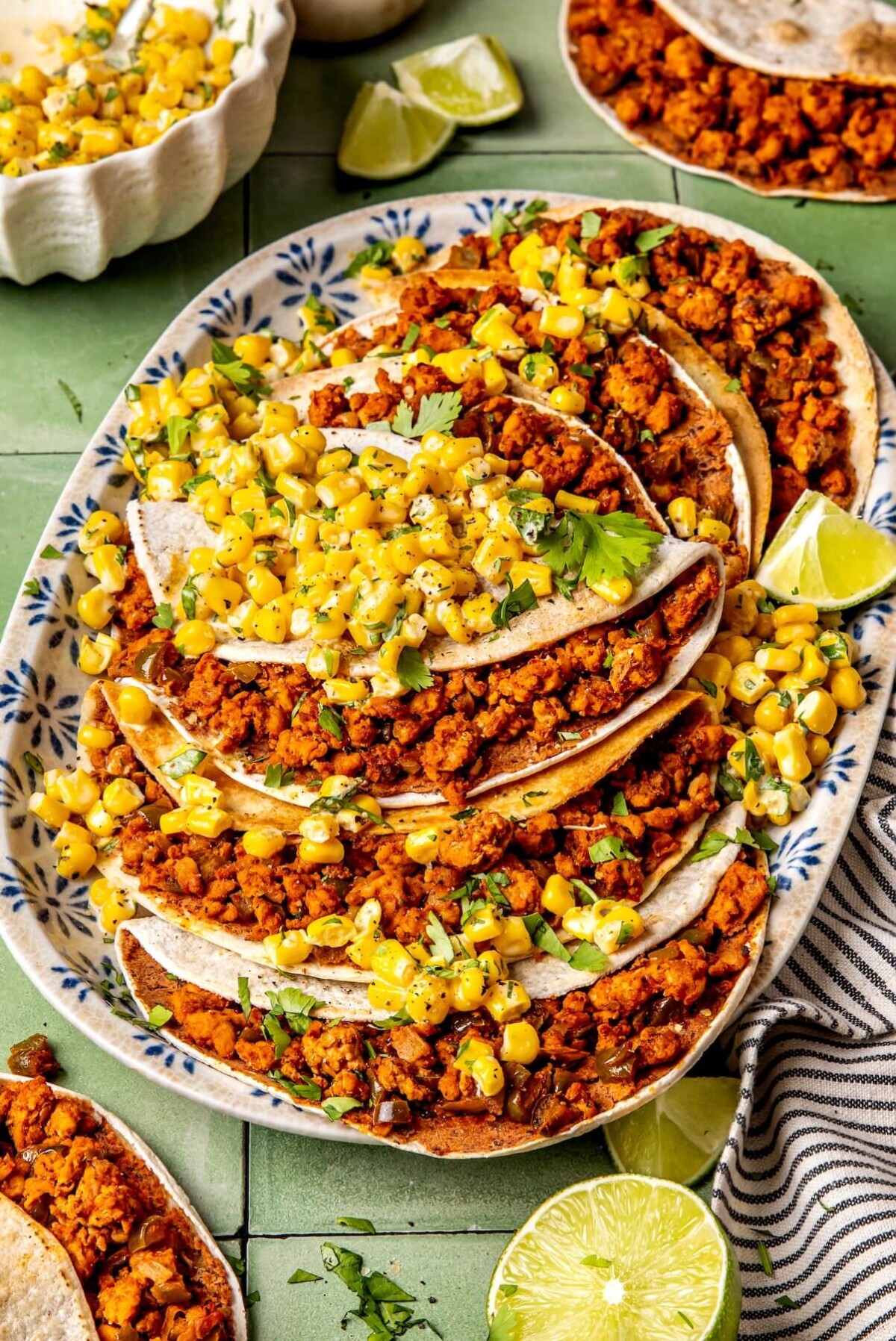 Street Corn Chicken Tacos - Olivia Adriance
