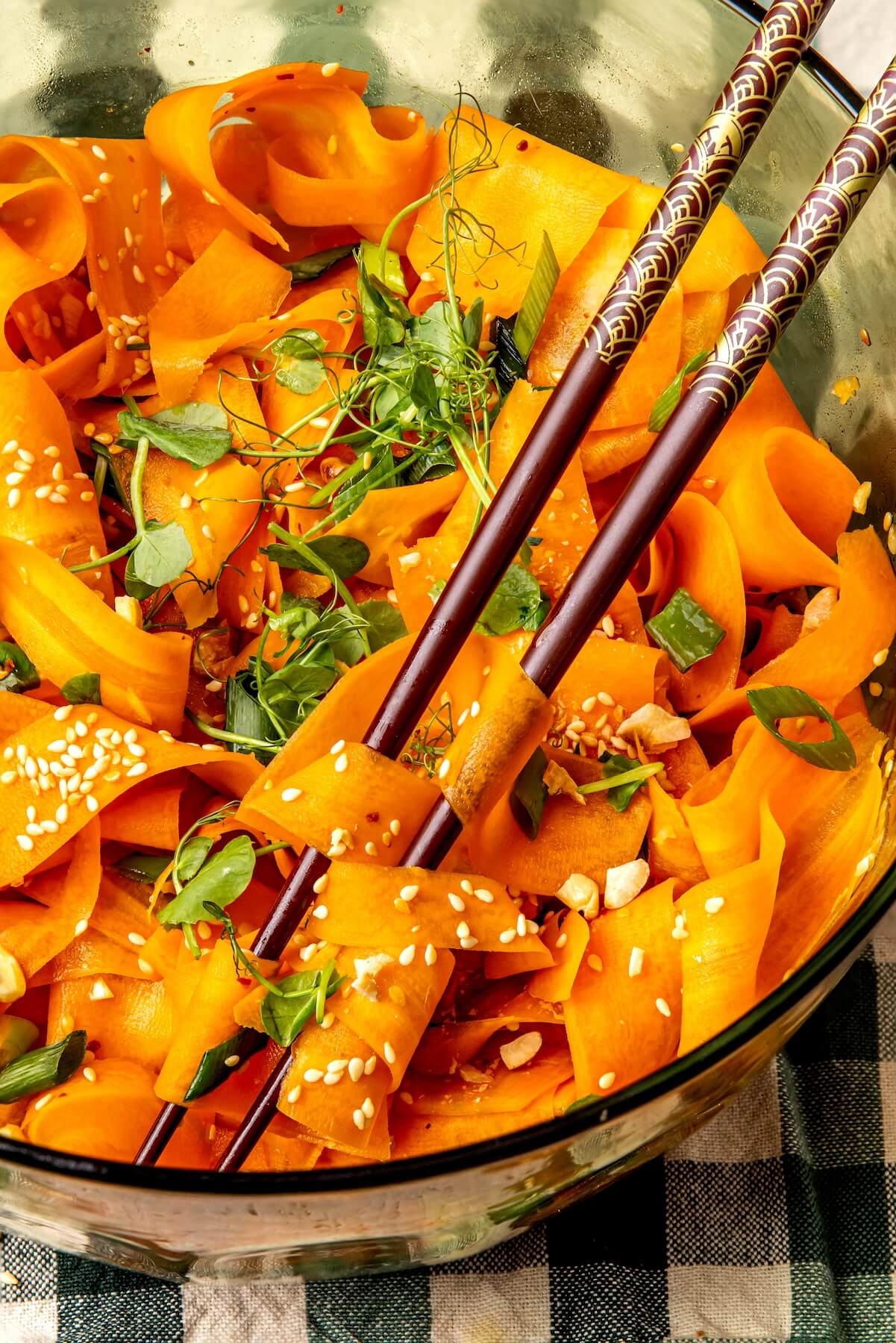 Raw Carrot Ribbon Salad - Olivia Adriance