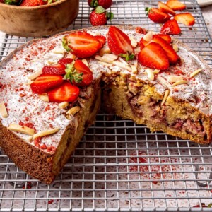 Strawberry Almond Cake - Olivia Adriance