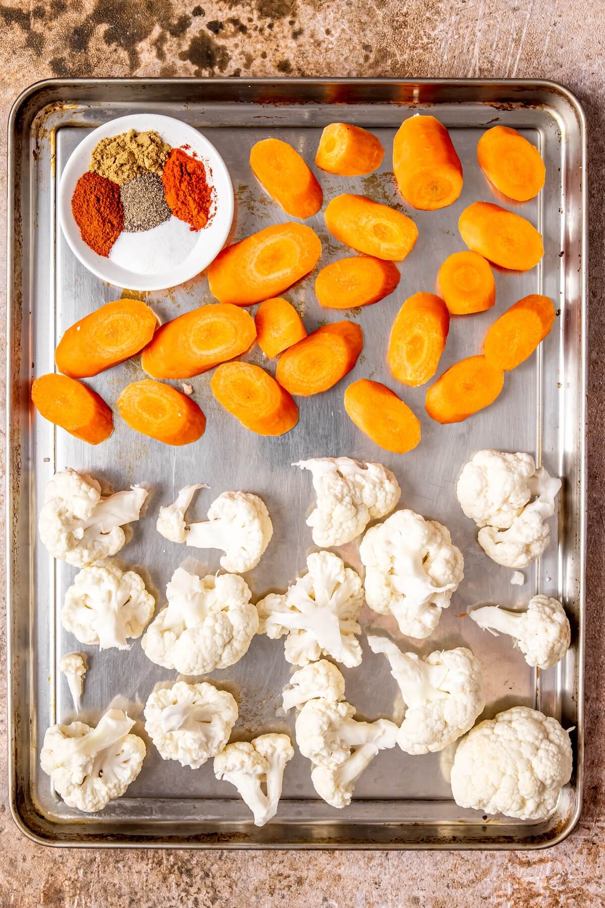 How to Make Roasted Veggie Hummus Bowl with Roasted Garlic Sauce Step 1 - Olivia Adriance