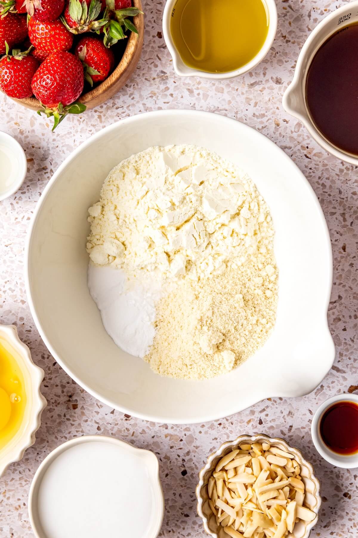 How to Make Strawberry Almond Cake Step 1 - Olivia Adriance