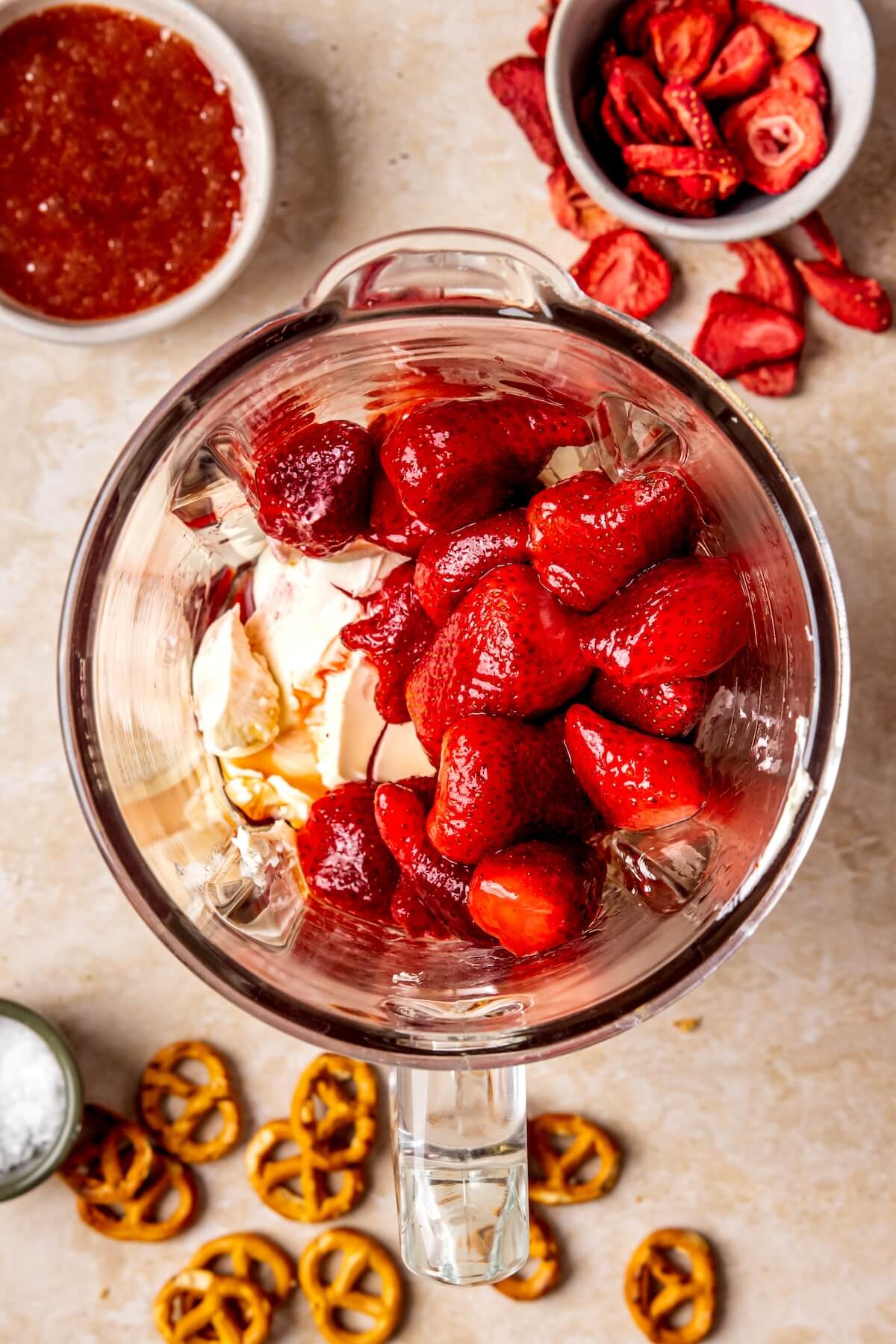 How to Make Strawberry Shortcake Cheesecake Ice Cream Bars Step 3 - Olivia Adriance