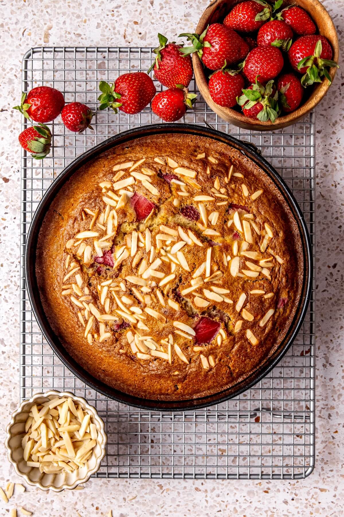 How to Make Strawberry Almond Cake Step 6 - Olivia Adriance