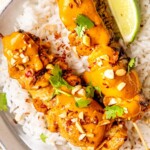 Chicken Satay with Creamy Peanut Sauce - Olivia Adriance