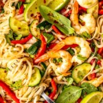 Thai Rice Noodle Salad with Poached Shrimp - Olivia Adriance