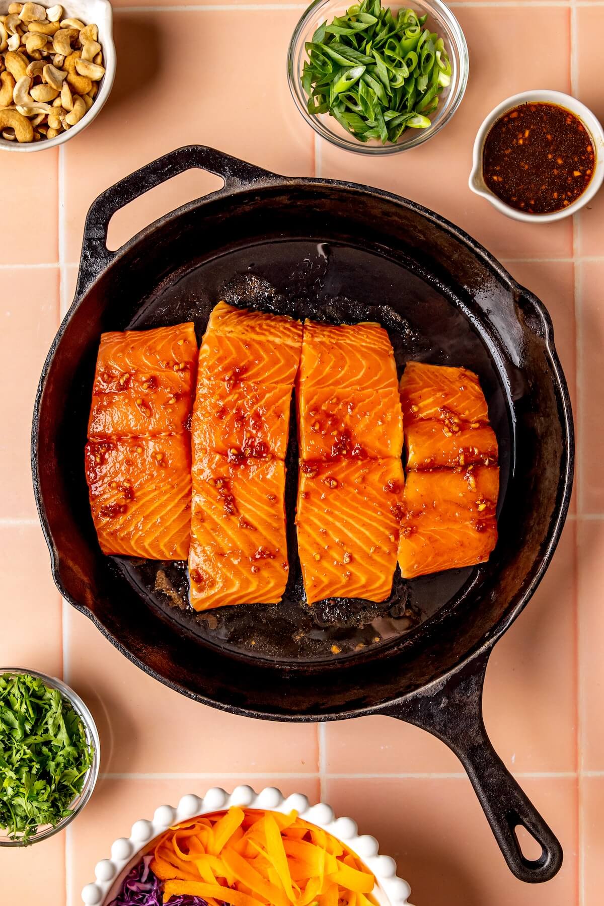 How to Make Ginger and Honey Glazed Salmon and Slaw Step 2 - Olivia Adriance