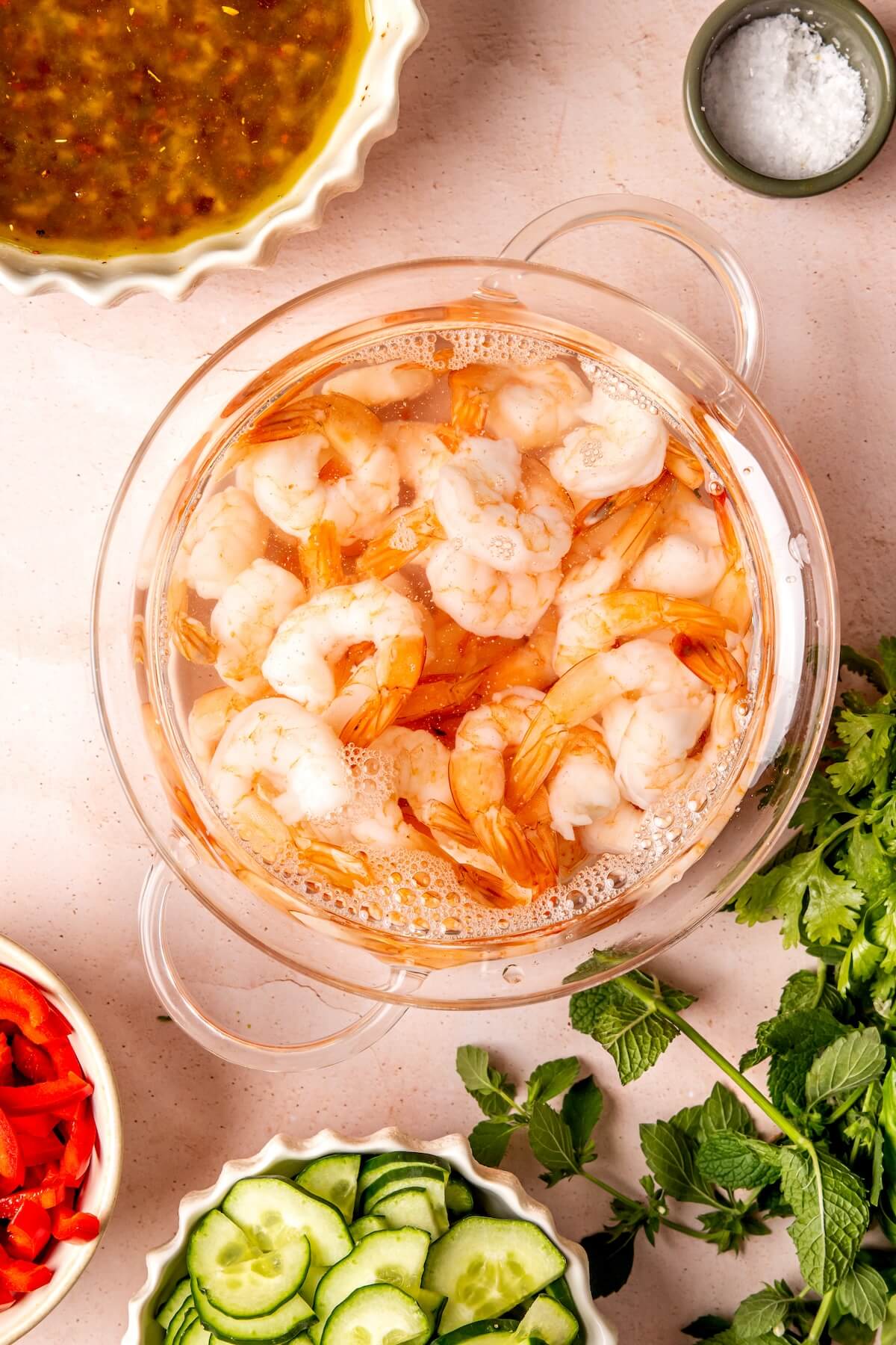 How to Make Thai Rice Noodle Salad with Poached Shrimp Step 3 - Olivia Adriance