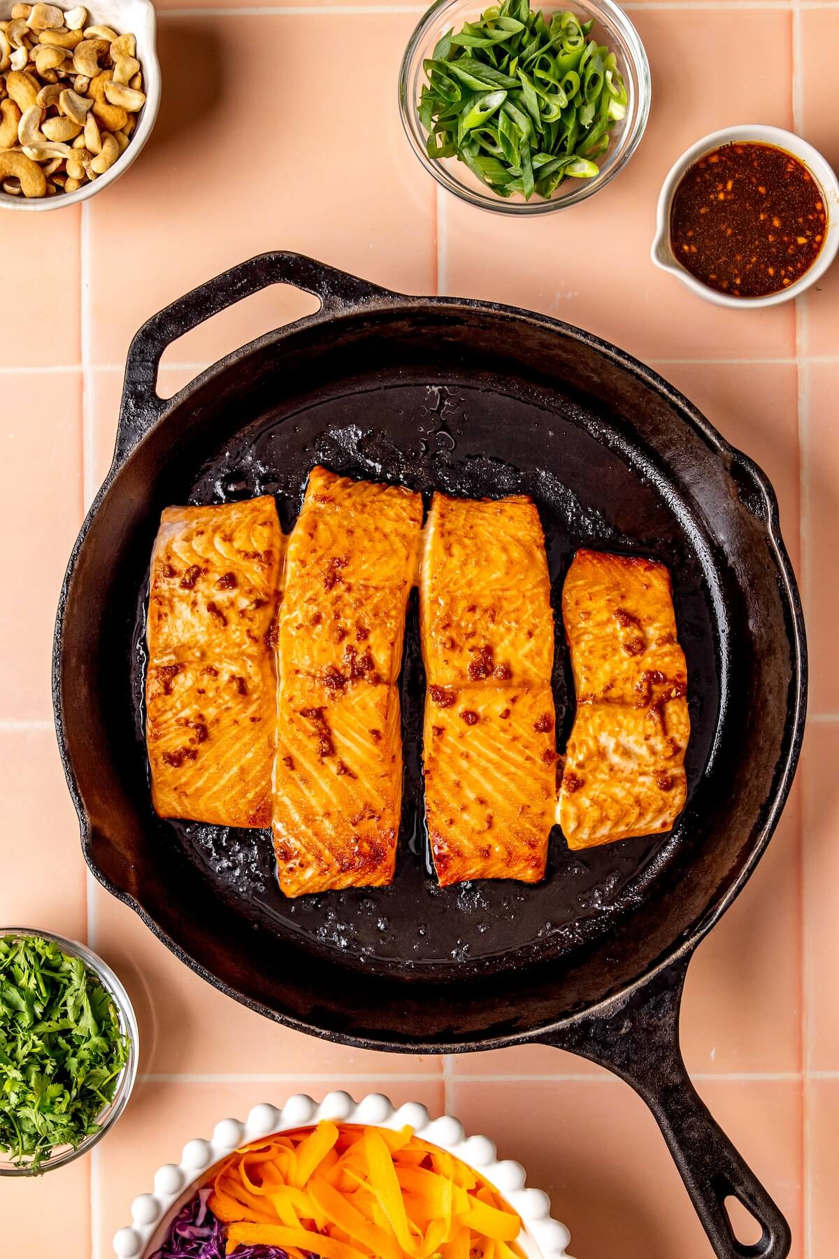How to Make Ginger and Honey Glazed Salmon and Slaw Step 4 - Olivia Adriance