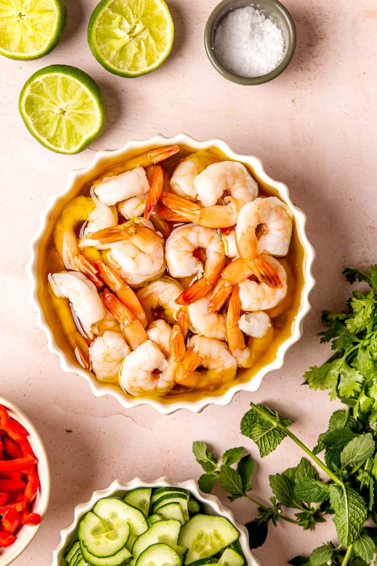 How to Make Thai Rice Noodle Salad with Poached Shrimp Step 5 - Olivia Adriance