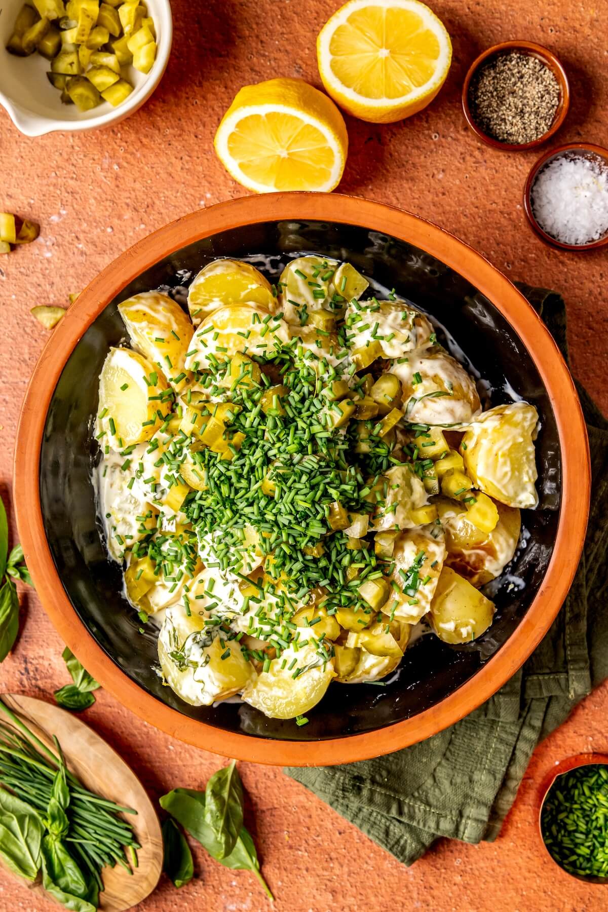 How to Make Lemon Basil Potato Salad Step 6 - Olivia Adriance