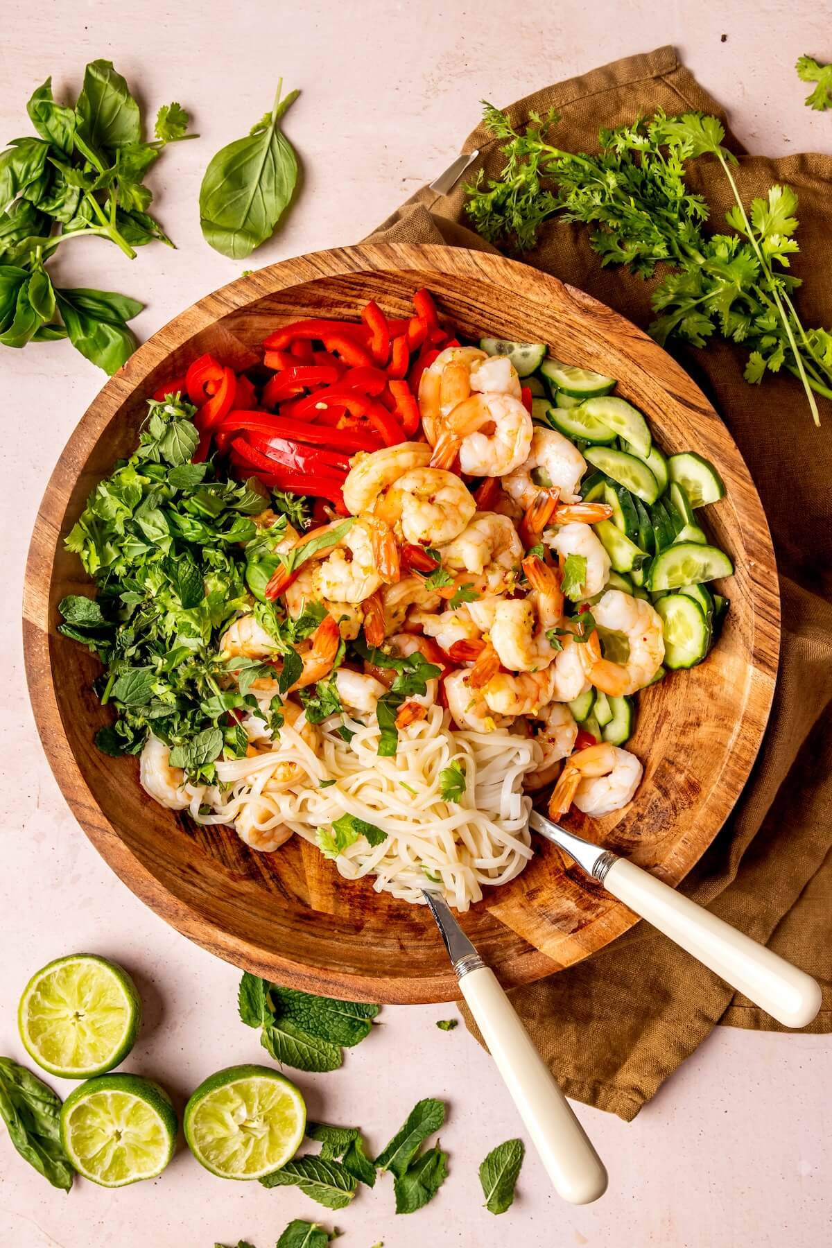 How to Make Thai Rice Noodle Salad with Poached Shrimp Step 6 - Olivia Adriance