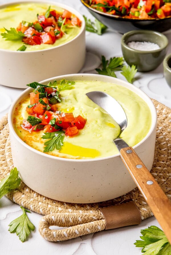 Chilled Avocado Soup - Olivia Adriance