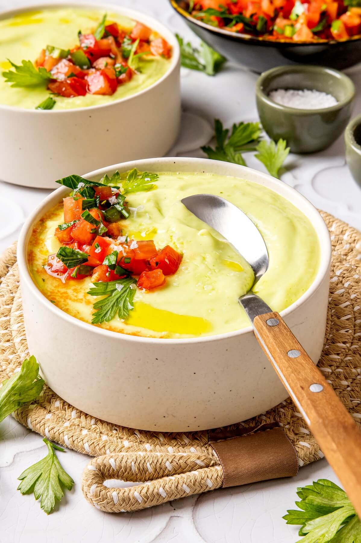 Chilled Avocado Soup - Olivia Adriance