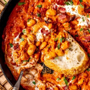 Creamy Bacon Butter Beans - Olivia Adriance