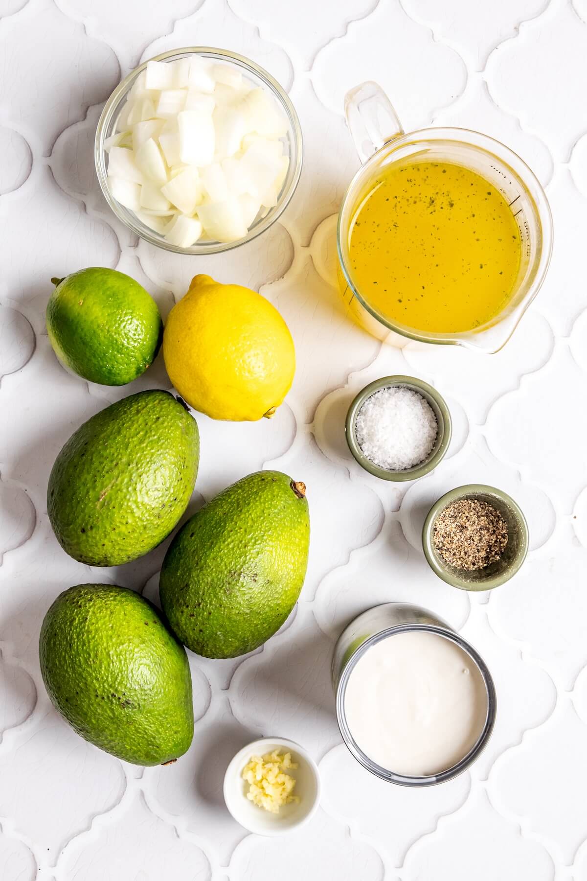 Ingredients for Chilled Avocado Soup - Olivia Adriance