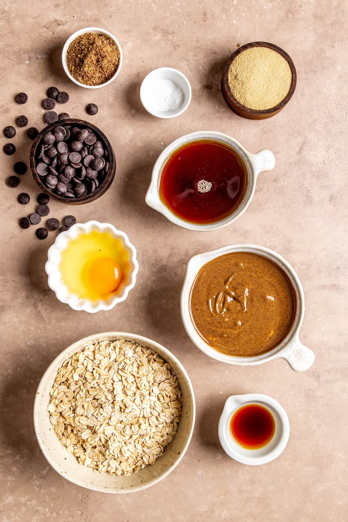 Ingredients for Dairy-Free Lactation Support Cookies